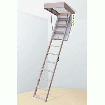 Буковая чердачная лестница Bukwood Compact Long 130x90 (340см)